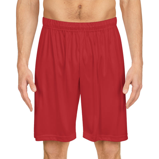 Deep Red Basketball Shorts