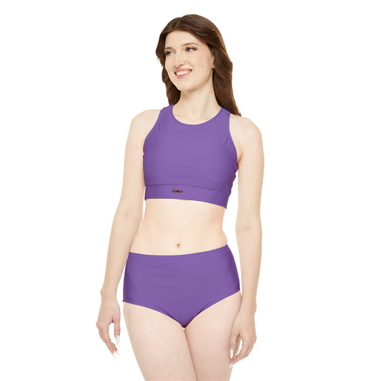 Light Purple Sporty Bikini Set