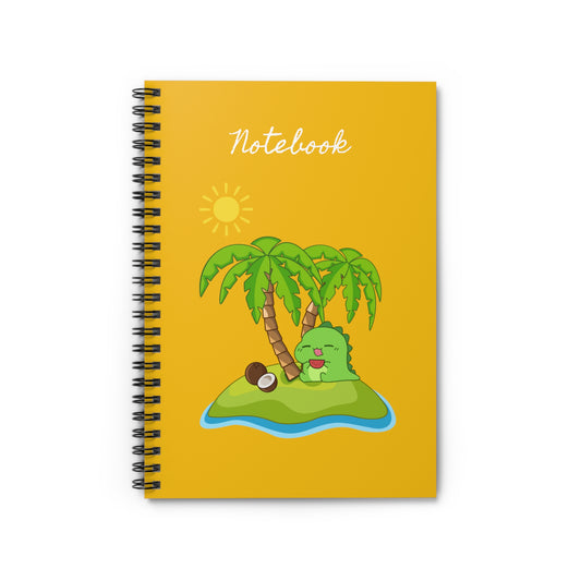 Baby T-rex in an island on Yellow