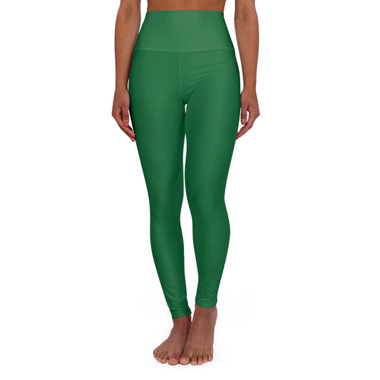 Dark Green High Waisted Yoga Leggings
