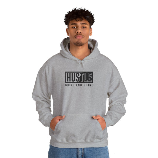 Unisex Hustle Grind and Shine Simple Hooded Jacket - Part I